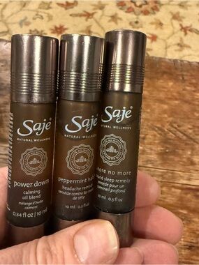 Saje Natural Wellness Roll-On Trio — Brown and Bronze